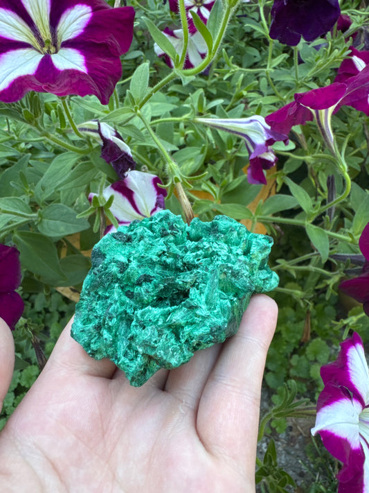 Raw Silky Malachite