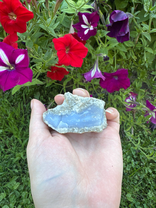 Blue Raw Lace Agate