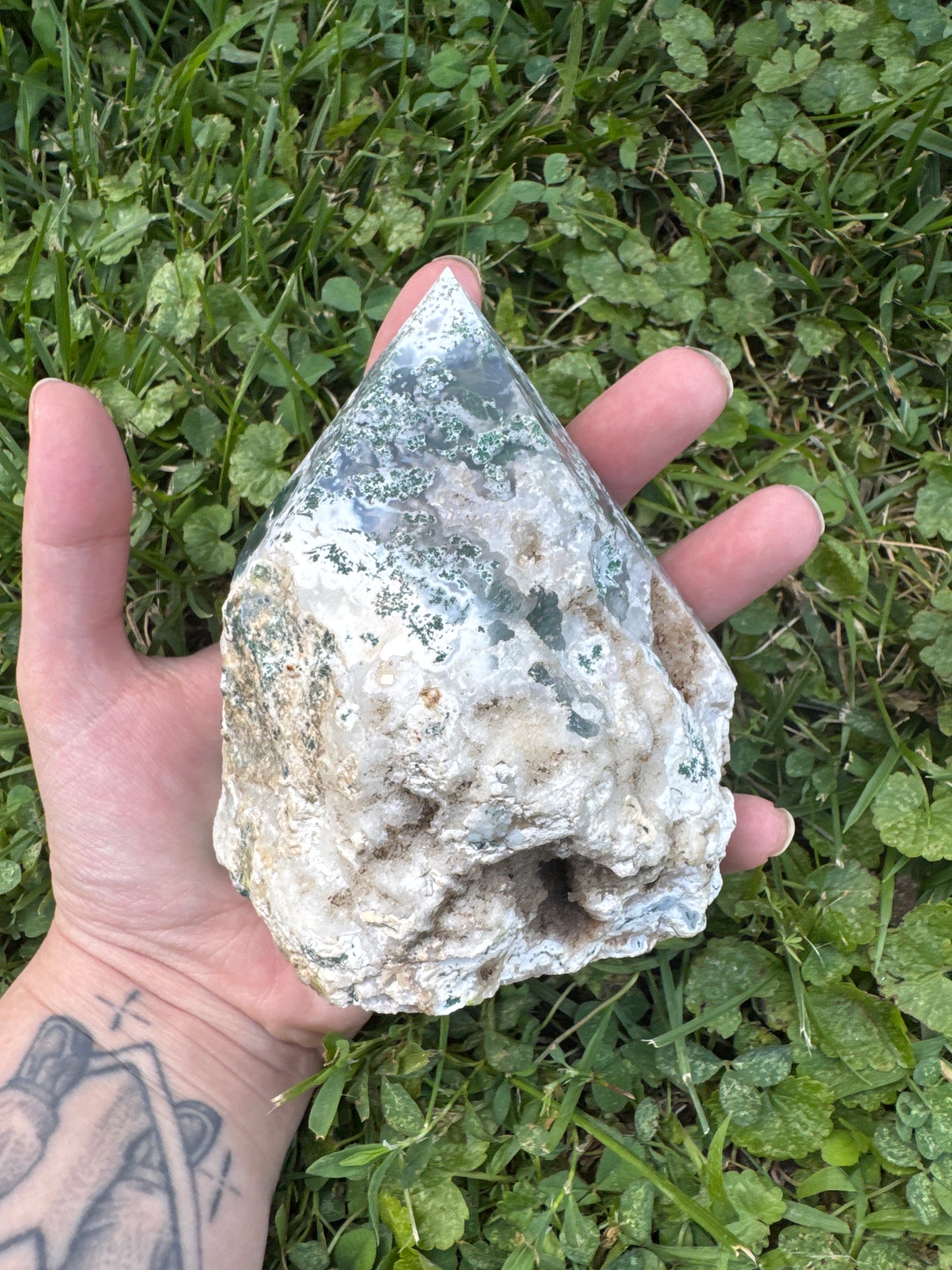 Tree Agate Polished Point - India