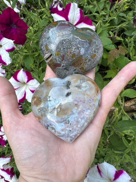 Sea Jasper Hearts