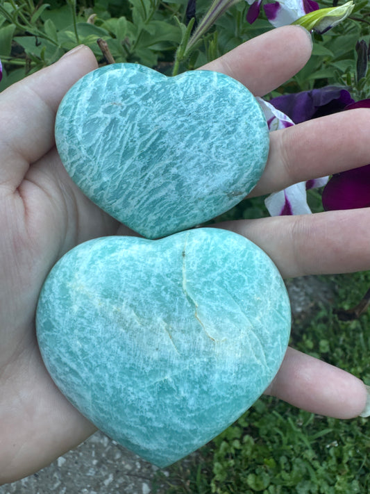 Polished Amazonite Heart